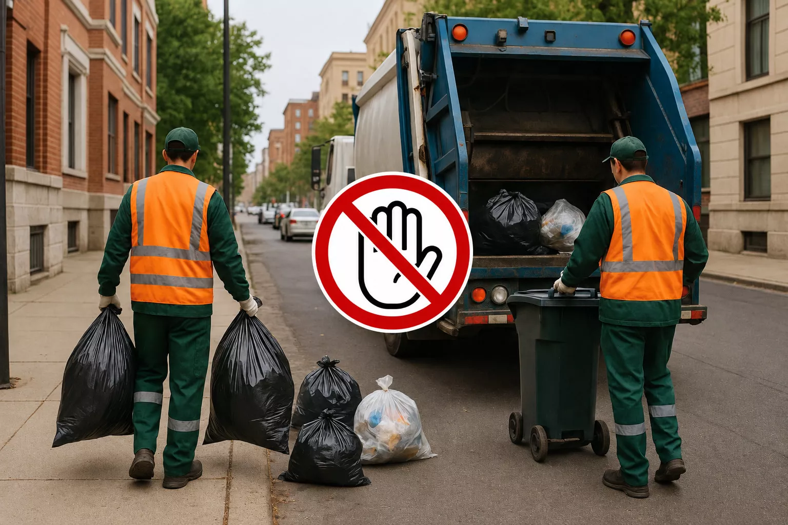 Sospesa la raccolta di tutti i tipi di rifiuti